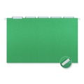 File Folders | Universal UNV14217EE 1/5 Cut Tab Legal Size Deluxe Color Hanging File Folders - Bright Green (25/Box) image number 2