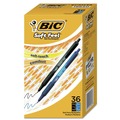 Pens | BIC SCSM361-AST Soft Feel 1 mm Medium Ballpoint Pen Value Pack - Assorted Ink and Barrel Colors (36/Pack) image number 0