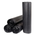  | Inteplast Group S404816K 45 gal. 16 microns 40 in. x 48 in. High-Density Interleaved Commercial Can Liners - Black (25 Bags/Roll, 10 Rolls/Carton) image number 3