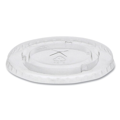 Cups and Lids | Pactiv Corp. YLP22C 12 oz./14 oz./16 oz./20 oz. Cold Cup Lids - Clear (1680/Carton) image number 0