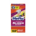 Food Trays, Containers, and Lids | Hefty 00R88075 1 qt. 1.5 mil. 8 in. x 7 in. Slider Bags - Clear (40/Box) image number 4