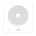 Just Launched | Boardwalk BWK4017WHI 17 in. Diameter Polishing Floor Pads - White (5/Carton) image number 4
