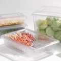 Food Trays, Containers, and Lids | Carlisle 1062107 18 in. x 26 in. x 6 in. 8.5 gal. StorPlus Polycarbonate Plastic Food Storage Container - Clear image number 3