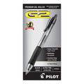 Pens | Pilot 31277 G2 Premium Extra-Fine 0.38 mm Gel Pen Convenience Pack - Black Ink/Smoke/Black Barrel (1-Dozen) image number 2