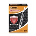 Pens | BIC GSAM60BK PrevaGuard Round Stic Medium 1 mm. Stick Ballpoint Pen - Black Ink/Barrel (60/Pack) image number 0