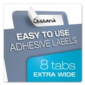 Binders | Cardinal 84251 11 in. x 17 in. 8-Tab Tabloid-Size Poly Index Divider - Assorted (4/Pack) image number 2