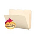 File Folders | Smead 10510 Assorted 1/3-Cut Tabs Letter Size Poly Folders - Manila (12/Pack) image number 1