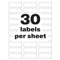 Labels | Avery 60530 PermaTrack 0.75 in. x 2 in. Laser Printers Tamper-Evident Asset Tag Labels - White (240/Pack) image number 6