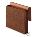 File Folders | Pendaflex 060575 5.25 in. Expansion 1 Section Legal Size Elastic Cord Closure Premium Reinforced Expanding Wallet - Red Fiber image number 1