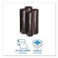  | Boardwalk X8647XKKR01 43 in. x 47 in. 56 gal. 1.6 mil Recycled Low-Density Polyethylene Can Liners - Black (100/Carton) image number 2