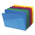 File Folders | Smead 10540 0.75 in. Expansion Assorted 1/3-Cut Tabs Letter Size Poly Colored File Folders With Slash Pocket - Assorted (30/Box) image number 2