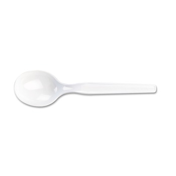 CUTLERY | Dixie SM207 Heavy Mediumweight Plastic Cutlery Soup Spoons (100/Box)