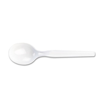 Dixie SM207 Heavy Mediumweight Plastic Cutlery Soup Spoons (100/Box)