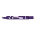 Permanent Markers | Avery 08884 MARKS A LOT Broad Chisel Tip Large Desk-Style Permanent Marker - Purple (1-Dozen) image number 1