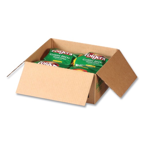  | Folgers 2550006122 9/10 oz. Classic Roast Decaffeinated Coffee Filter Packs (40/Carton) image number 0