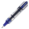 Pens | uni-ball 1734904 VISION Fine 0.7 mm Stick Needle Roller Ball Pen - Blue Ink Gray/Clear/Blue Barrel (1-Dozen) image number 2