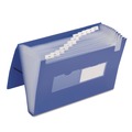 File Folders | Smead 70876 9 in. Expansion 1/12-Cut Tabs 12 Sections Letter Size Elastic Cord Closure Expanding File With Color Tab Inserts - Blue image number 3