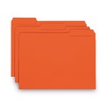 File Folders | Smead 10259 0.75 in. Expansion Interior File Folders - Orange/Letter Size (100/Box) image number 0