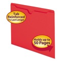 File Jackets & Sleeves | Smead 75509 Straight Tab Colored File Jackets with Reinforced Double-Ply Tab - Letter, Red (100/Box) image number 4