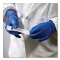 Disposable Gloves | Ammex GPLHD86100 11.6 in. Long 13 mil Powder-Free Latex Exam Gloves - Large/Blue (500/Carton) image number 2