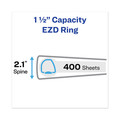 Binders | Avery 79774 3 One Touch EZD Rings 1.5 in. Capacity 11 in. x 8.5 in. Heavy-Duty View Binder with DuraHinge - Purple image number 1