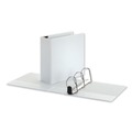 Binders | Universal UNV30754 4 in. Capacity 11 in. x 8.5 in. 3 Rings Deluxe Easy-to-Open D-Ring View Binder - White image number 2