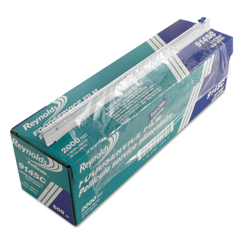 Food Service | Reynolds Wrap 914SC 18 in. x 2,000 ft. PVC Food Wrap Film Roll in Easy Glide Cutter Box (1/Carton) image number 0