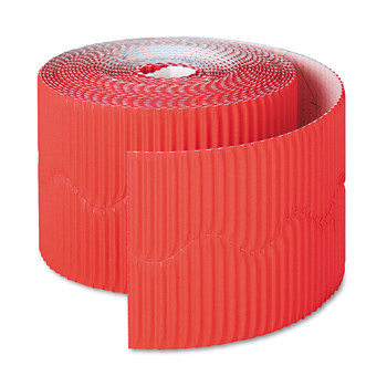 ARTS AND CRAFTS | Pacon P0037036 Bordette 2.25 in. x 50 ft. Decorative Border - Flame Red (1-Roll)