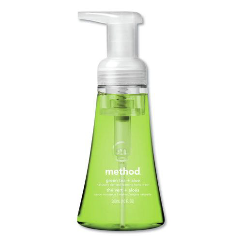 Hand Soaps | Method MTH00362 10 oz. Foaming Hand Wash - Green Tea and Aloe Scent (6/Carton) image number 0