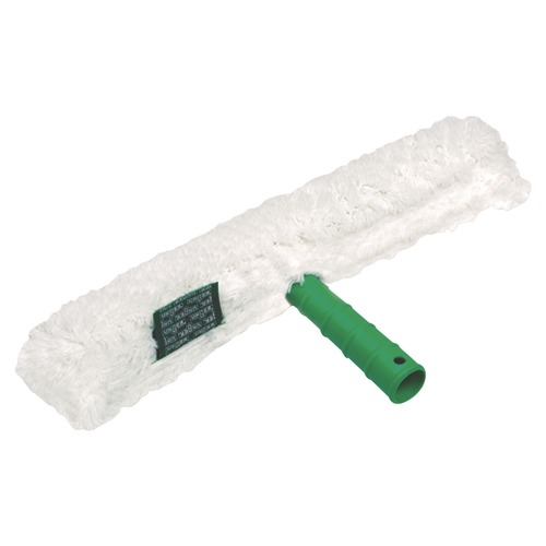 Cleaning Tools | Unger WC350 14 in. Wide Blade Original Strip Washer with Green Nylon Handle White Cloth Sleeve image number 0
