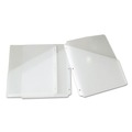 Sheet Protectors | Smead 89506 Organized Up 2-Section Poly Slash Jackets - Letter Size/Clear (5/Pack) image number 3