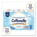  | Cottonelle 12456 Septic Safe Clean Care Bathroom Tissue - White (170 Sheets/Roll, 48 Rolls/Carton) image number 3