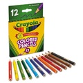 Pencils | Crayola 684112 3.3 mm 2B Short-Length Colored Pencil Set - Assorted Lead and Barrel Colors (12/Set) image number 3