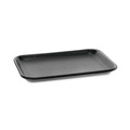 Food Trays, Containers, and Lids | Pactiv Corp. 0TFB02S00000 8.2 in. x 5.7 in. x 0.65 in. No. 2S Foam Supermarket Tray - Black (500/Carton) image number 0
