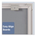 White Boards | Quartet M2323 23 in. x 23 in. Matrix Magnetic Boards - White Surface, Satin Aluminum Frame image number 4