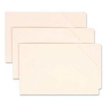 Smead 76700 11 Point Straight Tab End Tab Jackets with Reinforced Tabs - Legal, Manila (100/Box)