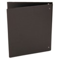 Back to School Sale | Universal UNV20761 Deluxe 1 in. Capacity Non-View D-Ring Binder with Label Holder - Black image number 3