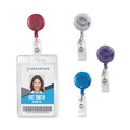 Label & Badge Holders | Advantus 75464 30 in. Extension Retractable ID Card Reel - Assorted Translucent Colors (4/Pack) image number 2