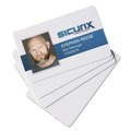 Label & Badge Holders | SICURIX BAU80300 2-1/8 in. x 3-3/8 in. Blank ID Card - White (100/Pack) image number 1