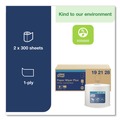 Paper Towels and Napkins | Tork 192128 9.8 x 15.2 Paper Wiper Plus - White (2/Carton) image number 2