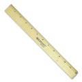 Office & Office Supplies | Westcott 05011 12 in. Long Standard Wood Ruler with Single Metal Edge image number 1