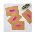 Labels | Avery 05970 1 in. x 2.63 in. High-Visibility Permanent Laser ID Labels - Neon Magenta (750/Pack) image number 2