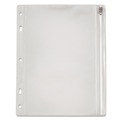 Binders | Oxford 68504 8 in. x 10.5 in. 2 to 5-Hole Punched Zipper Binder Pocket - Clear image number 0