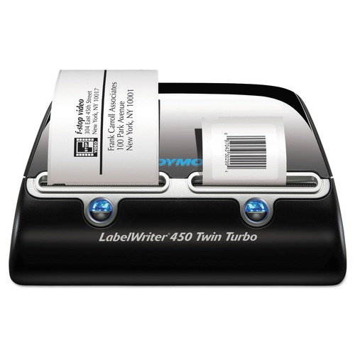 Just Launched | DYMO 1752266 LabelWriter 450 Twin Turbo 5.5 in. x 8.4 in. x 7.4 in. Label Printer with 71 Labels/min Print Speed image number 0