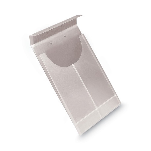 File Folders | Smead 68191 Letter/Legal Size 2-Hole Punched Poly Expanding Jackets - Clear (24/Box) image number 0