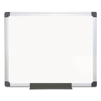 MasterVision MA0312170MV 24 in. x 36 in. Aluminum Frame Value Melamine Dry Erase Board - White