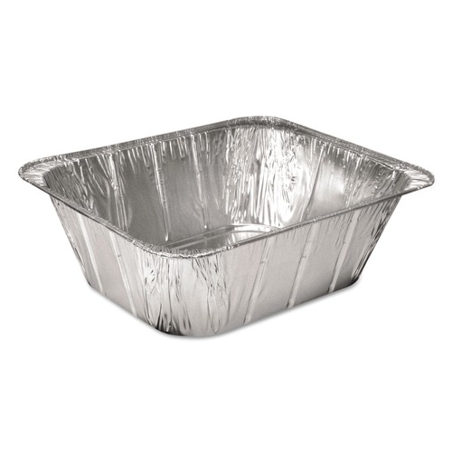 Food Trays, Containers, and Lids | Handi-Foil 2014-50-100 10.31 in. x 12.69 in. x 4.19 in. Aluminum Steam Table Pans (100/Carton) image number 0