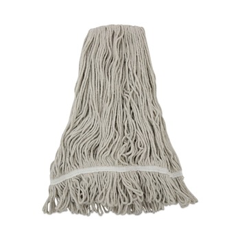 MOPS | Boardwalk BWK4032C Value Standard Cotton Mop Head - White (12/Carton)