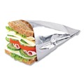  | Bagcraft 300533 6 in. x 3/4 in. x 6-1/2 in. Foil Sandwich Bags - Silver (1000/Carton) image number 3