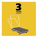 Just Launched | Rubbermaid Commercial FG440000BLA 20.5 in. x 32.5 in. 250 lbs. Capacity Utility-Duty Home/Office Cart Platform - Black image number 6